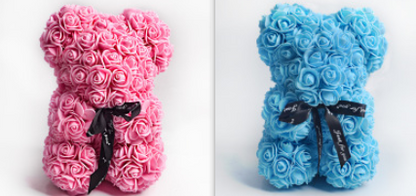 Rose Bear Gifts With Eternal Flowers