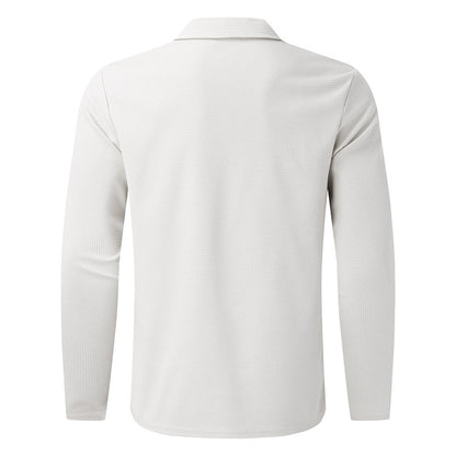 Men's Clothing Waffle Style Zipped Tops