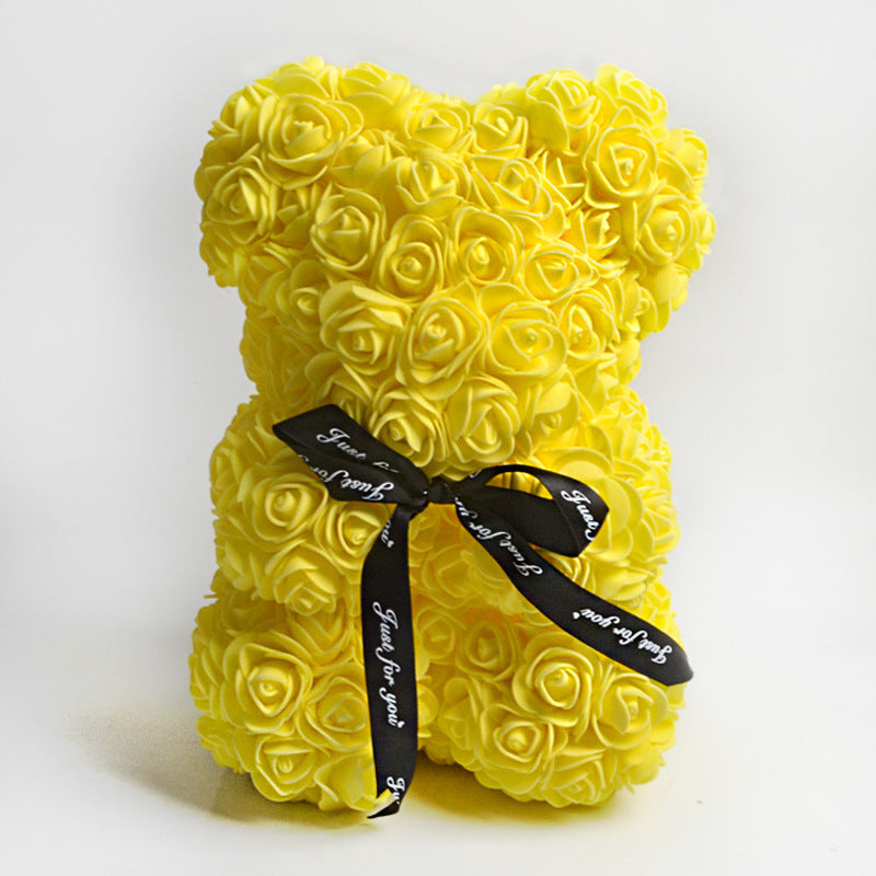 Rose Bear Gifts With Eternal Flowers