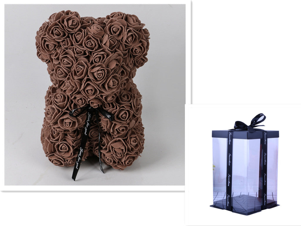 Rose Bear Gifts With Eternal Flowers