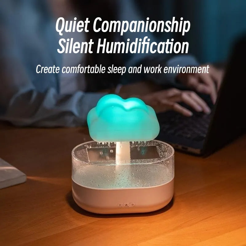 Night Light Humidifier With Raining Water Drop Sound.