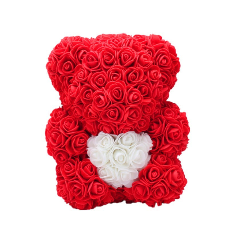 Rose Bear Gifts With Eternal Flowers