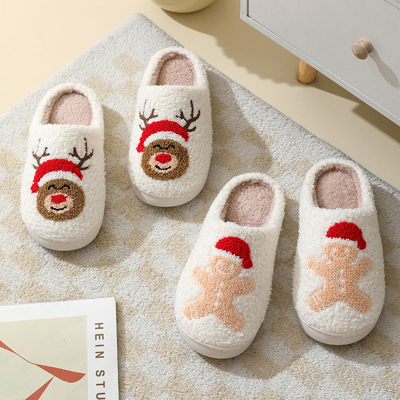 Christmas Cotton Slippers.