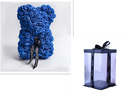 Rose Bear Gifts With Eternal Flowers