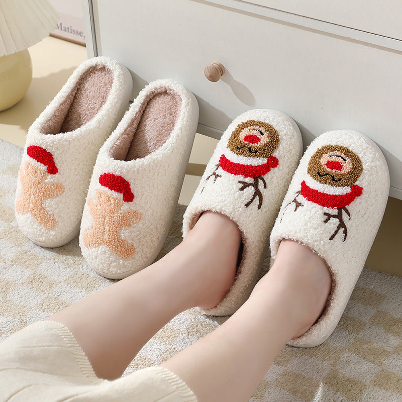 Christmas Cotton Slippers.