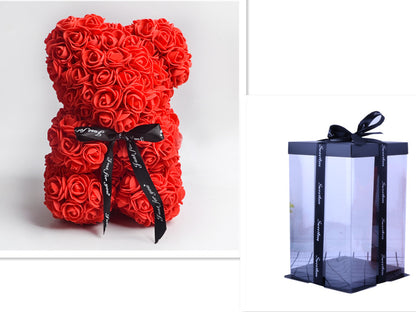 Rose Bear Gifts With Eternal Flowers