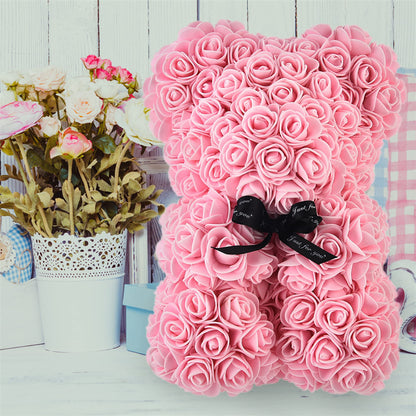 Rose Bear Gifts With Eternal Flowers