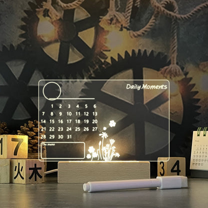 Note Board Lamp With Led Light USB Message Board, With Pen.