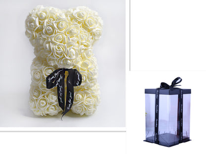 Rose Bear Gifts With Eternal Flowers