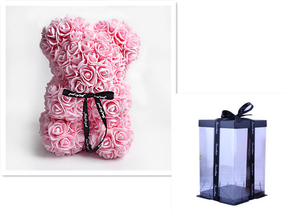 Rose Bear Gifts With Eternal Flowers