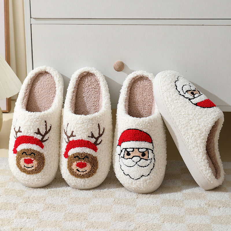 Christmas Cotton Slippers.