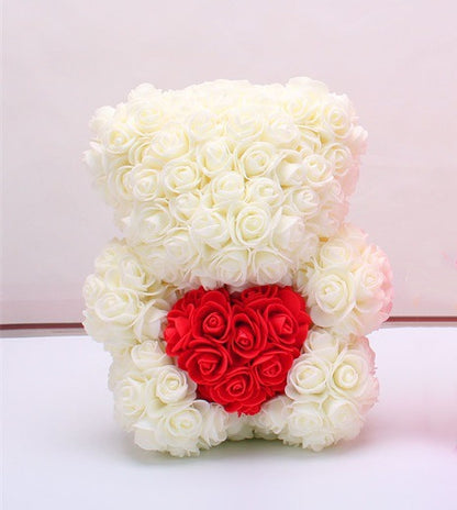 Rose Bear Gifts With Eternal Flowers