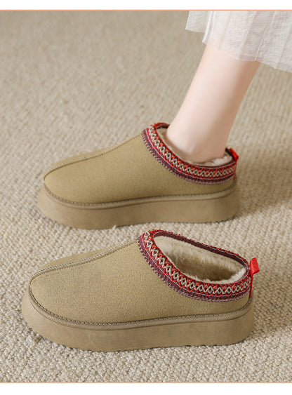 Fleece-lined Warm Slippers