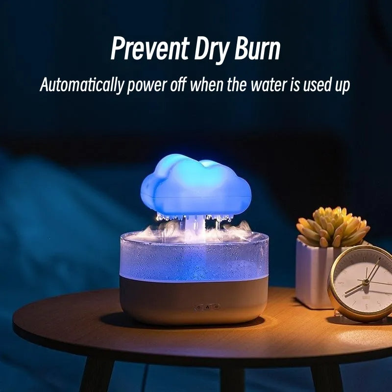 Night Light Humidifier With Raining Water Drop Sound.