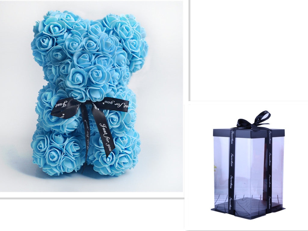 Rose Bear Gifts With Eternal Flowers