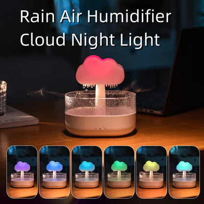 Night Light Humidifier With Raining Water Drop Sound.