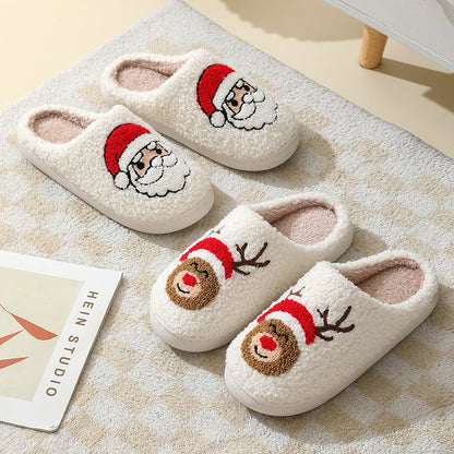 Christmas Cotton Slippers.