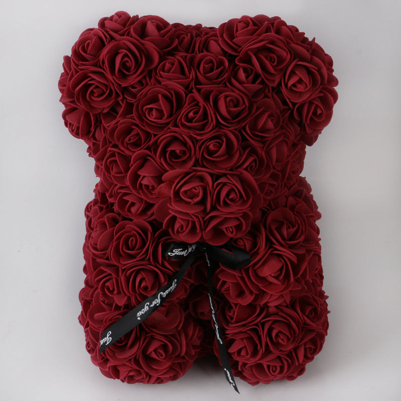 Rose Bear Gifts With Eternal Flowers