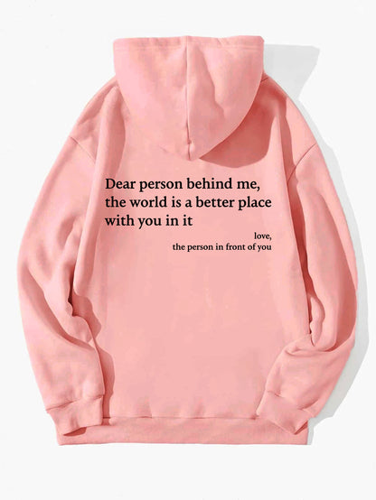 Unisex Hoodie with loving message