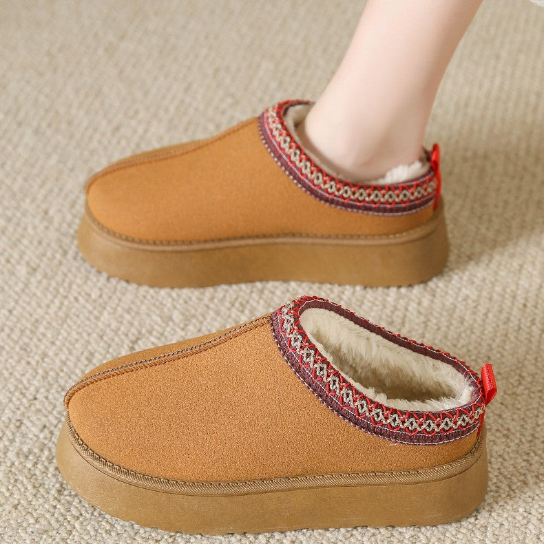 Fleece-lined Warm Slippers