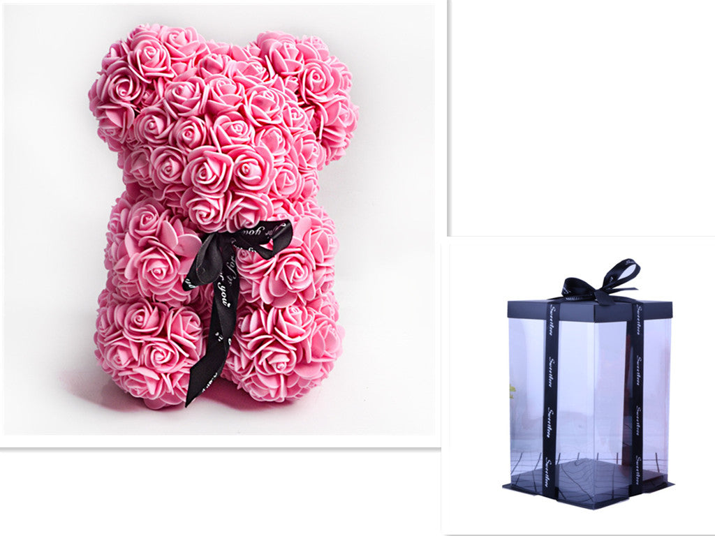 Rose Bear Gifts With Eternal Flowers