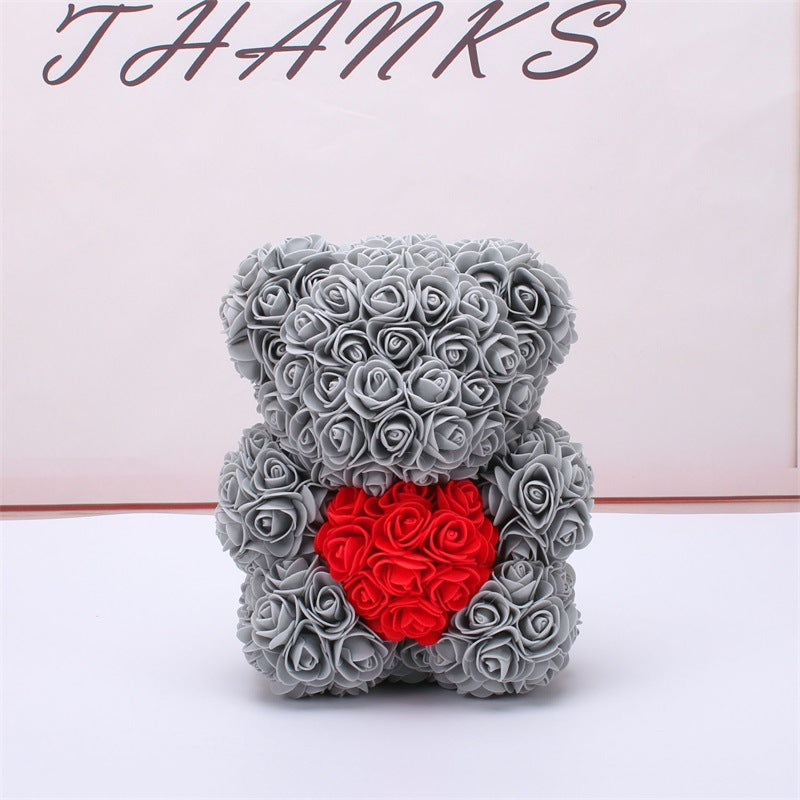 Rose Bear Gifts With Eternal Flowers